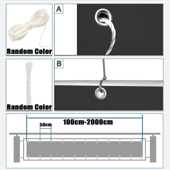GLIN Balkonumrandung 90 cm Hoch Anthrazit Balkonumrandung balkonverkleidung Windschutz Balkonverklei