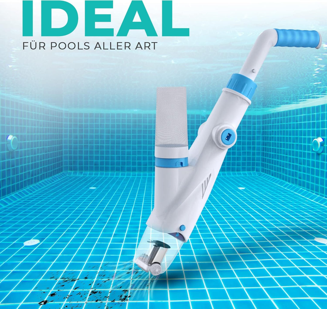 well2wellness Pool Elektrosauger AquaJack 121 | Spa Elektrosauger | Handsauger | Bodensauger | Einfa