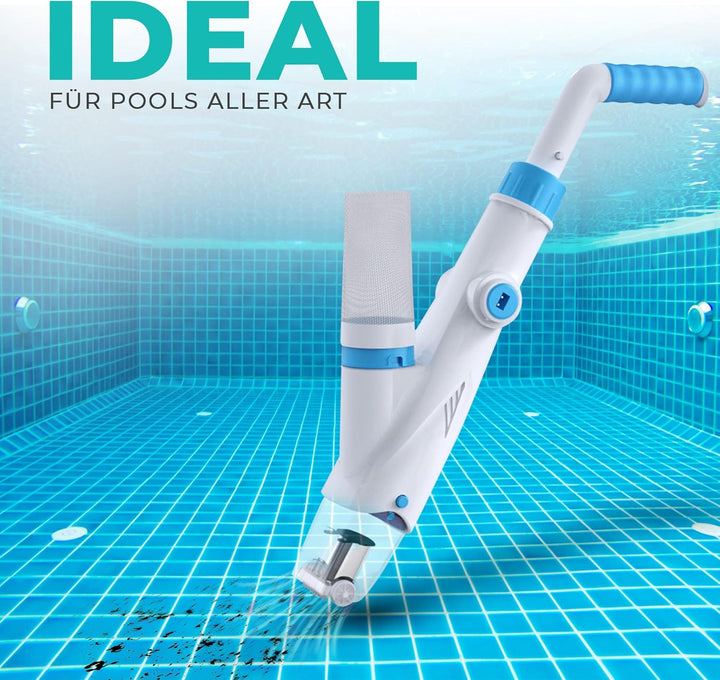 well2wellness Pool Elektrosauger AquaJack 121 | Spa Elektrosauger | Handsauger | Bodensauger | Einfa