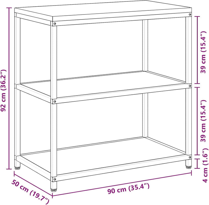 vidaXL Küchenaufbewahrung mit Regal Anthrazit 90 x 50 x 92 cm Stahl, Moderne Küchenlagerung, rechtec