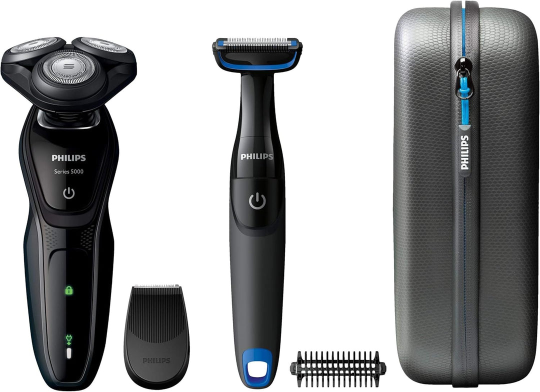 Philips S5082/64 Folienrasierer Schwarz, Blau