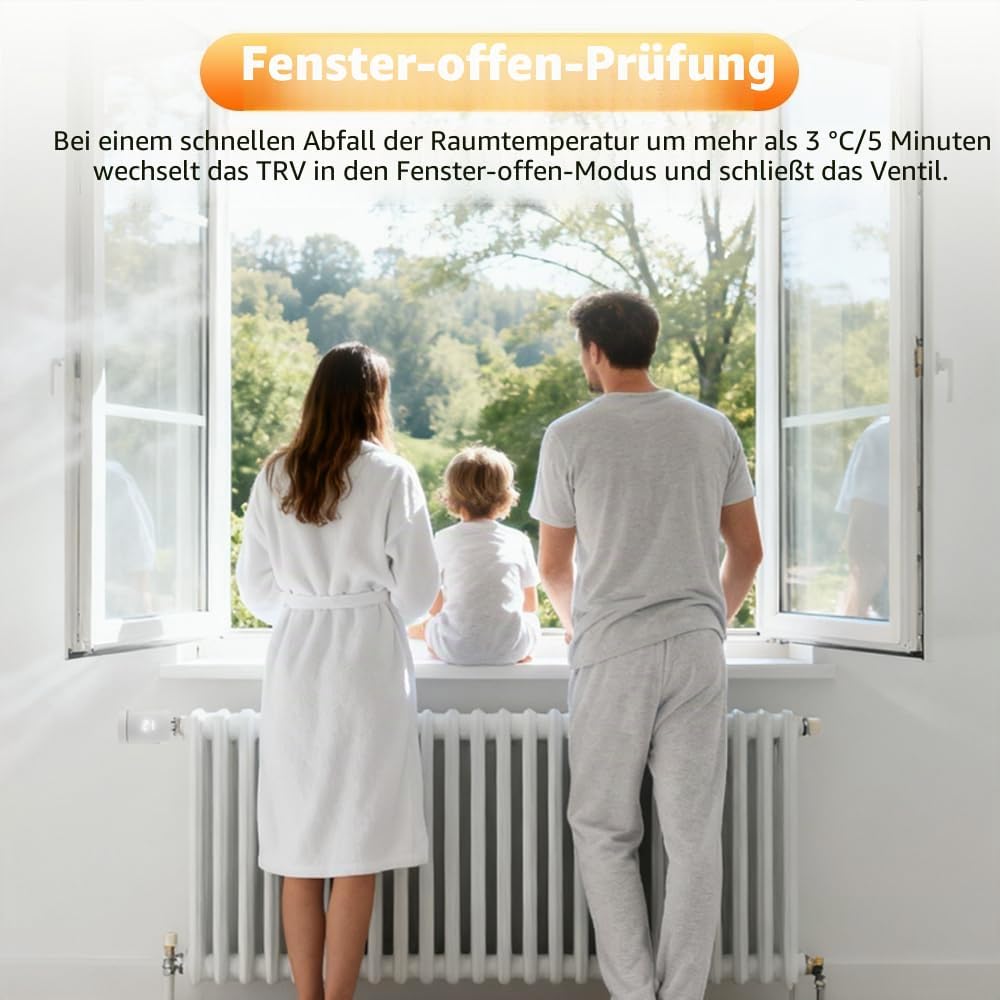 AR331-WZ Smart Heizkörperthermostat ZigBee, Energieeinsparung, Heizungssteuerung per App (Smart Life