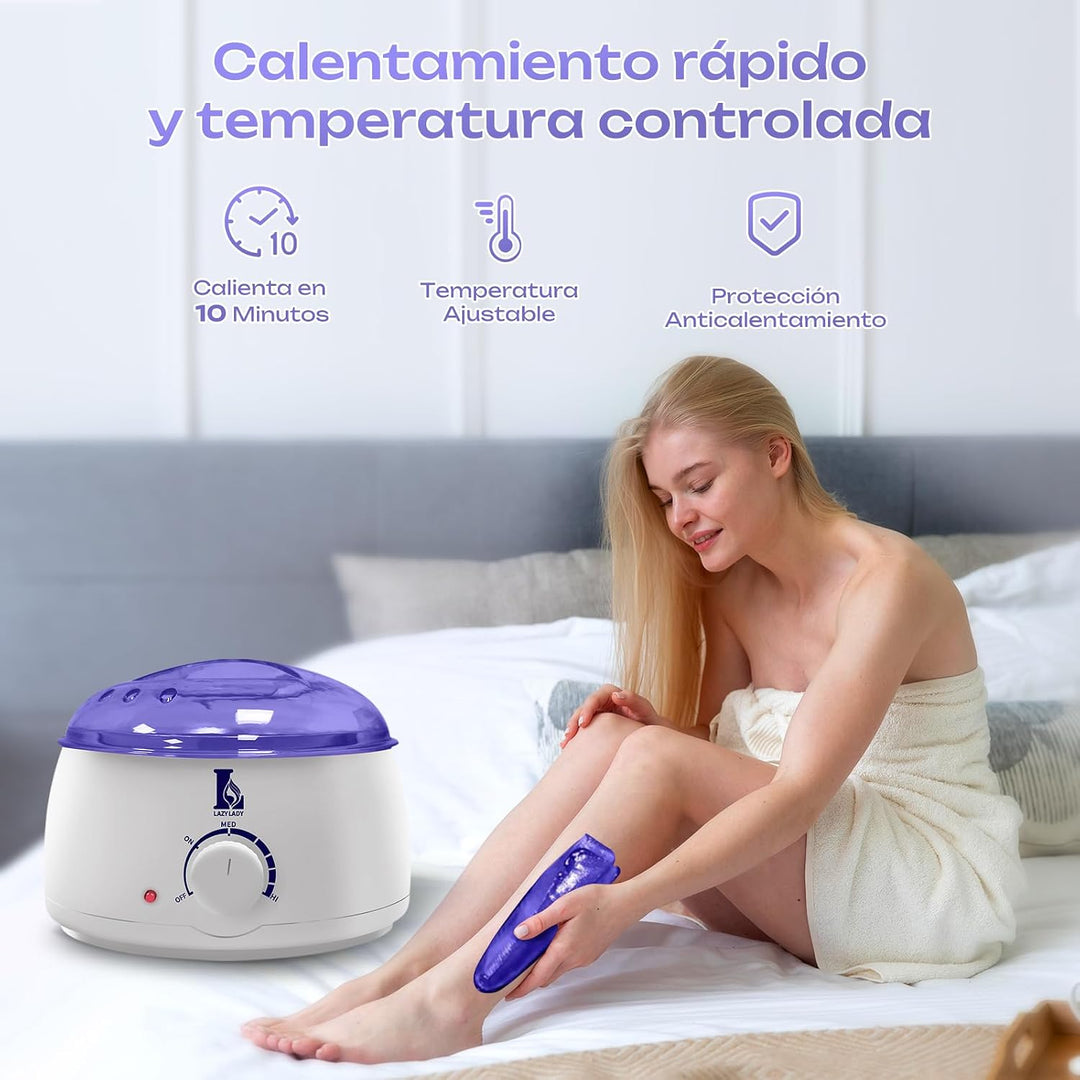 Professioneller Wachserhitzer, Warmwachsmaschine für schnelle Haarentfernung im Gesicht, Achseln und