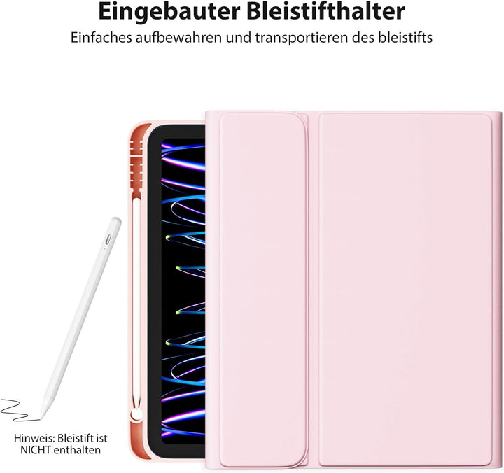 CC Store Hülle mit Tastatur für iPad Air 11 Zoll M3 2025/M2 2024,iPad Air 5/4 10.9 Zoll, ipad Pro 11