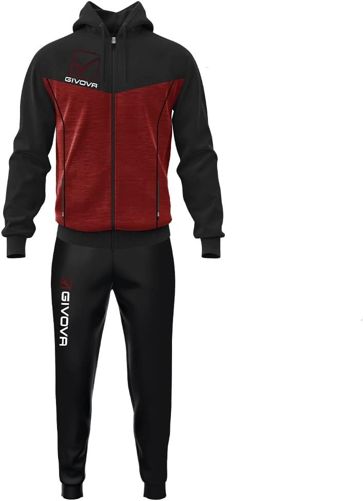 Givova Herren Visa Trainingsanzug XS Schwarz, XS Schwarz