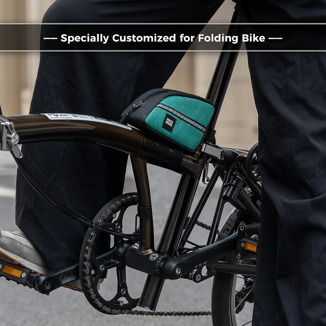 ROCKBROS Fahrrad Oberrohrtasche Rahmentasche Leicht für Klapprad Falträder, 0,8L Fahrrad Vorderrohr