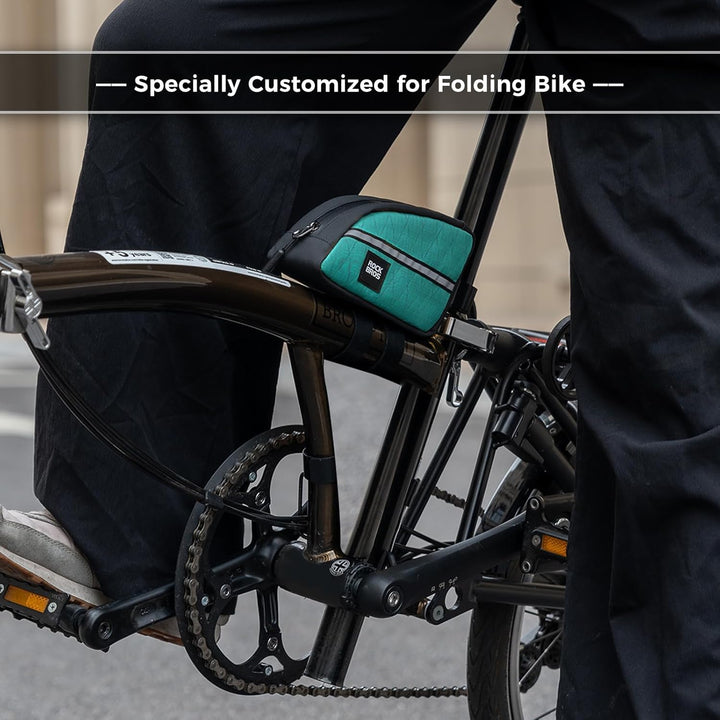 ROCKBROS Fahrrad Oberrohrtasche Rahmentasche Leicht für Klapprad Falträder, 0,8L Fahrrad Vorderrohr