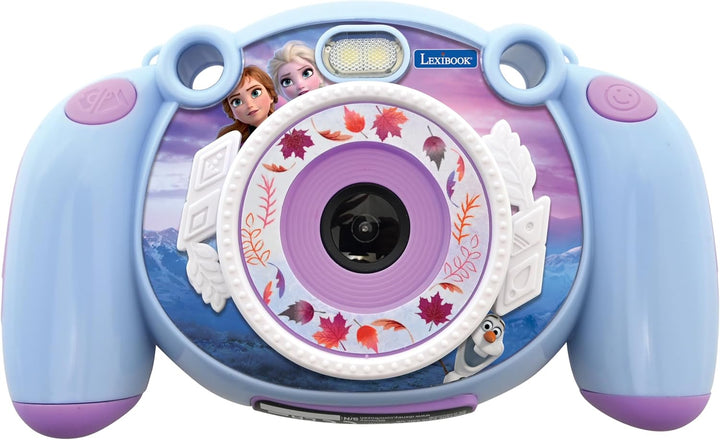 Lexibook DJ080FZ Frozen-Kinder-Digitalkamera mit Foto-und Videofunktion, Spiele, Blau/lila, Frozen