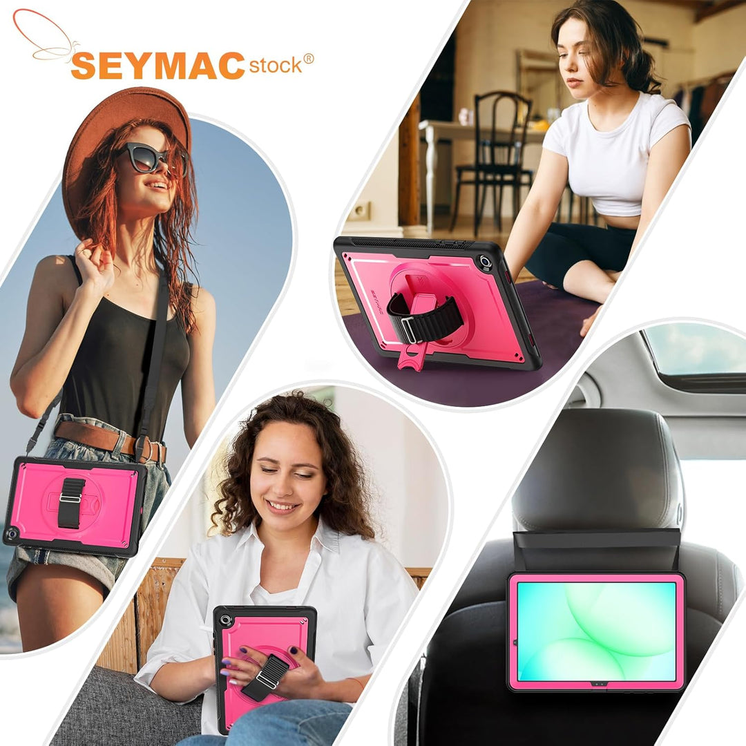 SEYMAC stock Hülle für Samsung Galaxy Tab A11+ Plus/A9+ Plus 11 Zoll 2025/2023, Stossfeste Hülle mit