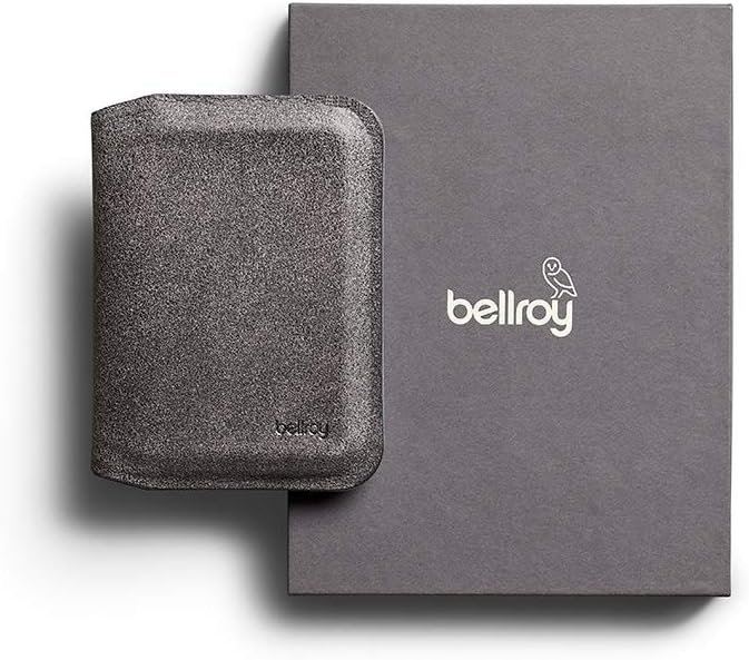 Bellroy Apex Slim Sleeve (Schlanke Faltbare Leder-Brieftasche mit RFID-Schutz) - PepperBlue, Pepperb