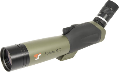 TS-Optics Zoom Spektiv 18-54x55 für Sportschützen Vogelbeobachtung mit Stativ und Tasche, mehrfach v