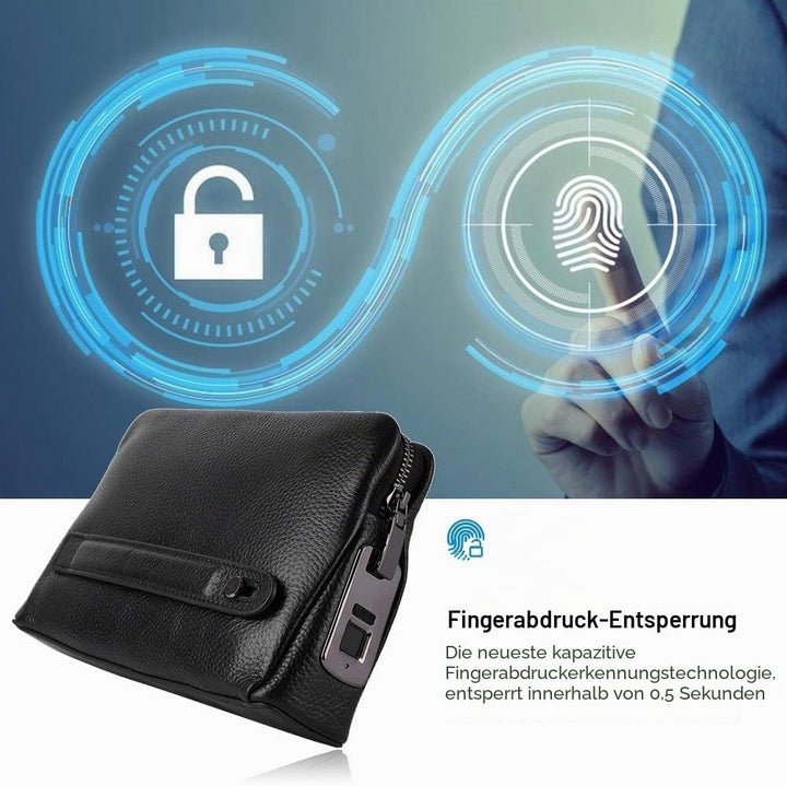 Fingerabdruck-Handtasche, Anti-Diebstahl-Sicherheits-Handtasche, Schlüssellose Fingerabdruck-Tasche,