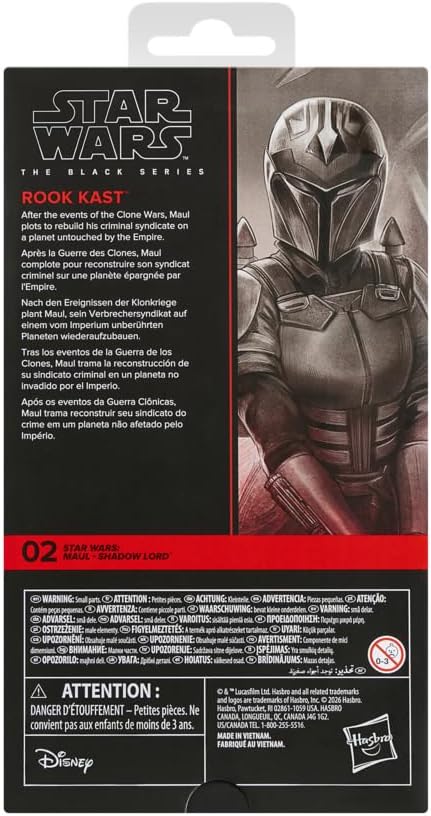 Star Wars The Black Series Rook Kast, Maul – Shadow Lord Premium Action-Figur zum Sammeln (15 cm)