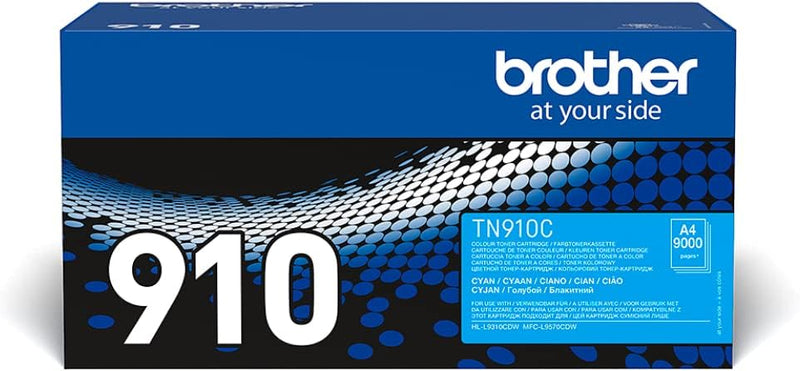 Brother Original Ultra-Jumbo-Tonerkassette TN-910C cyan (für Brother HL-L9310CDW, HL-L9310CDWT, HL-L