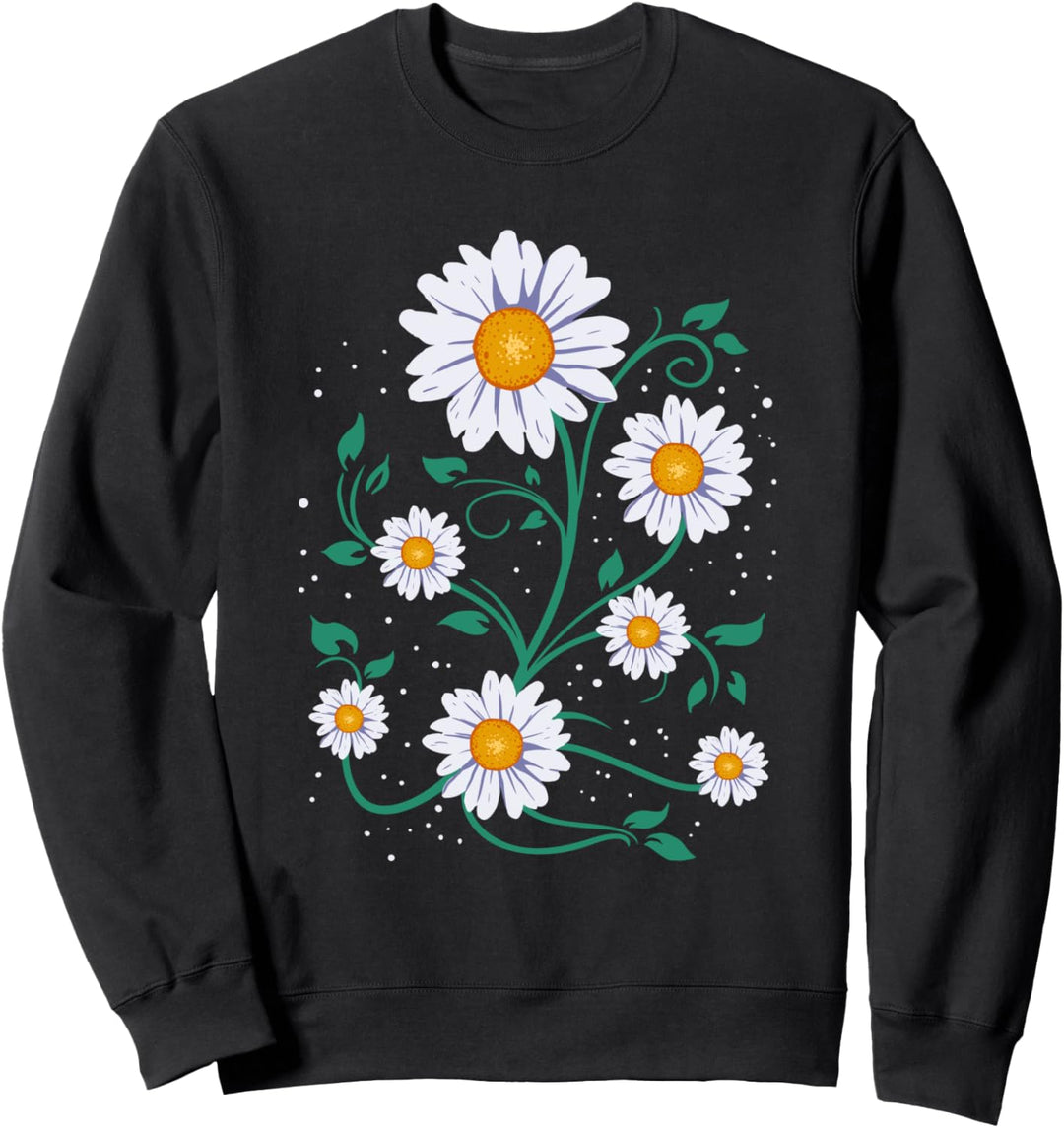 Gänseblümchen Sommer Margeriten Frühling Zeit Blumen Sweatshirt