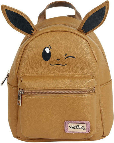 DIFUZED Sac à DOS Pokemon Evoli Premium Kinder-Rucksack, 41 cm, Braun (Marron)