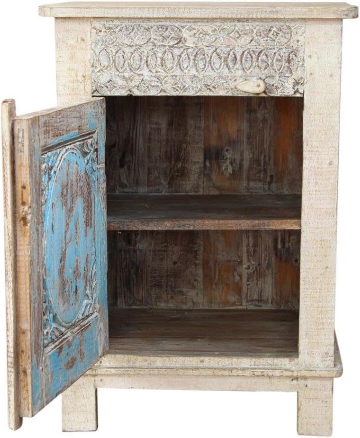 GURU SHOP Vintage Beistellschrank, Kommode, Nachttischschrank, Flurschrank - Modell 64, 78x54x38 cm