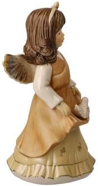 Goebel Weihnachtsdekoration Engelsfigur aus Porzellan hergestellt, Masse: 14.5 cm x 8.5 cm x 7.5 cm,