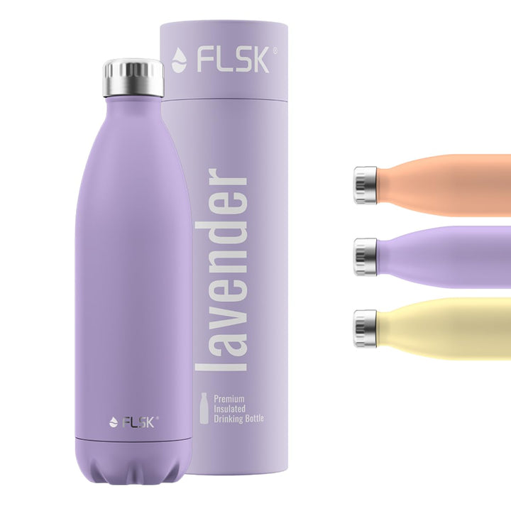 FLSK Trinkflasche – Premium Edelstahl Thermosflasche – 100% auslaufsicher & kohlensäuregeeignet – hä
