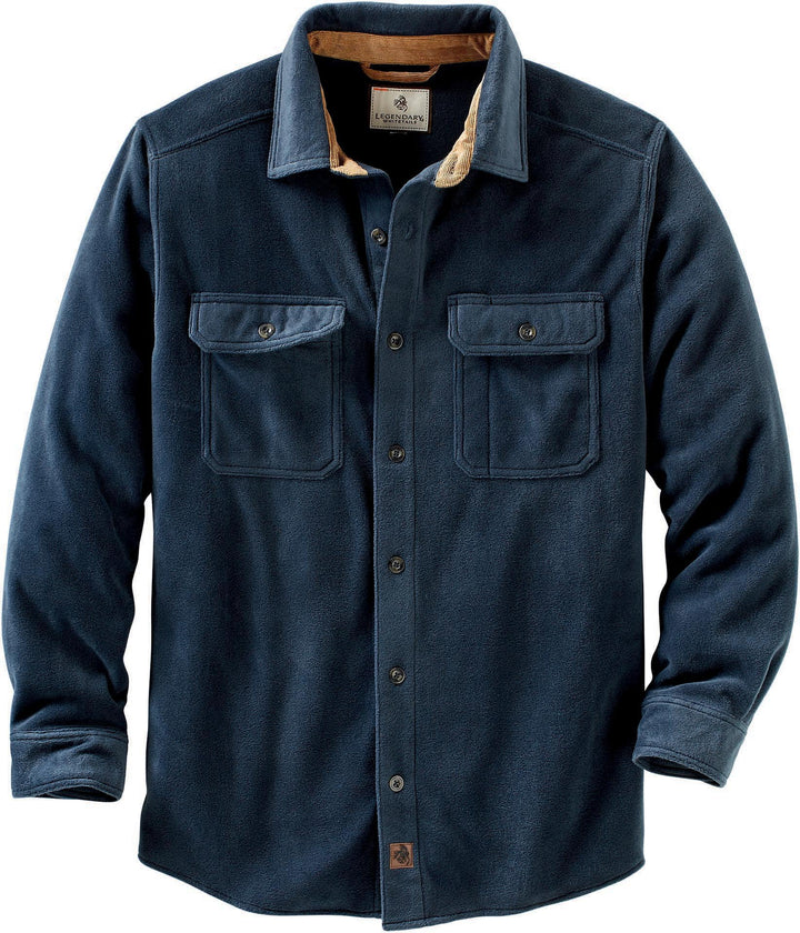 Legendary Whitetails Navigator Fleece-Herrenhemd mit Knopfleiste L Marineblau, L Marineblau