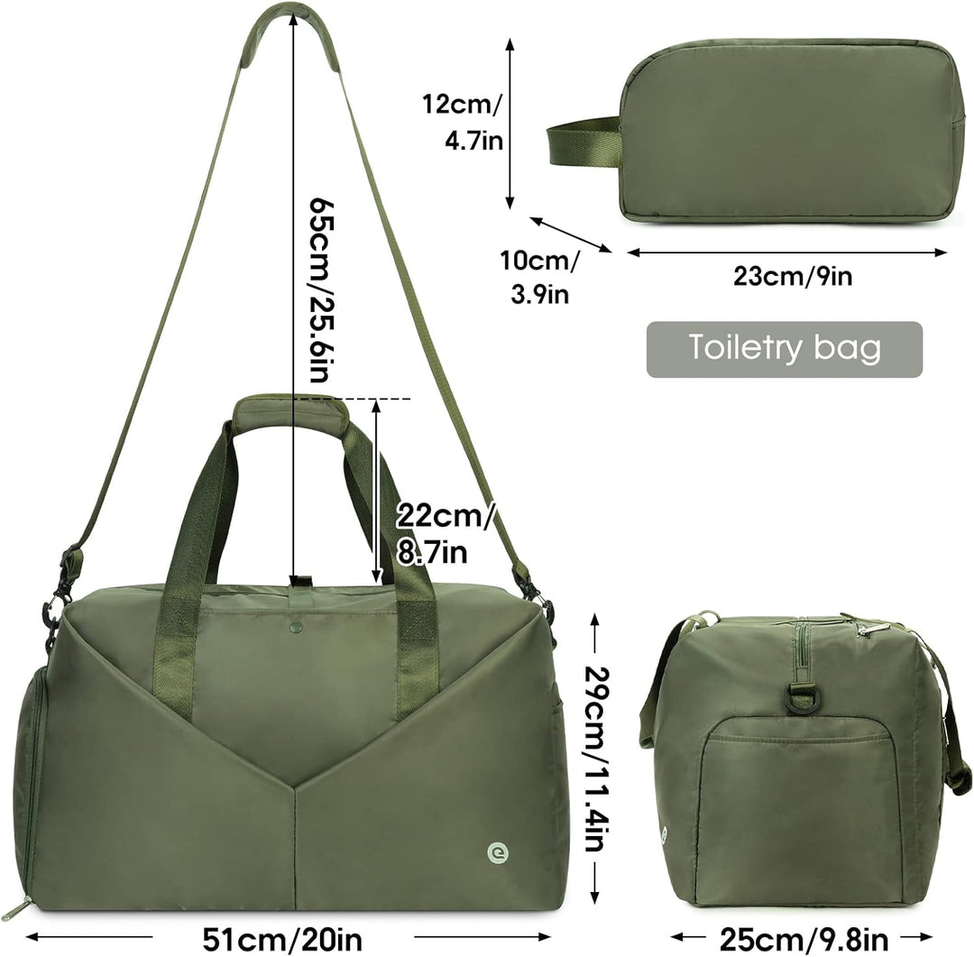 Ceneda Sporttaschen Klassische Reisetasche mit Schuhfach und Kulturtasche Sporttasche Damen Herren T