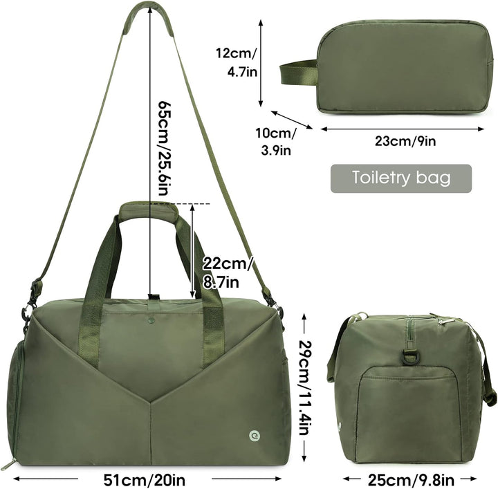Ceneda Sporttaschen Klassische Reisetasche mit Schuhfach und Kulturtasche Sporttasche Damen Herren T