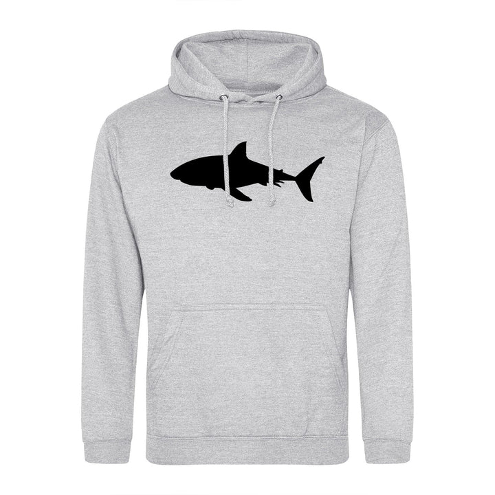 Huuraa Unisex Hoodie Hai Silhouette Pullover Vegan Grösse 3XL mit Motiv für alle Tierfreunde Geschen