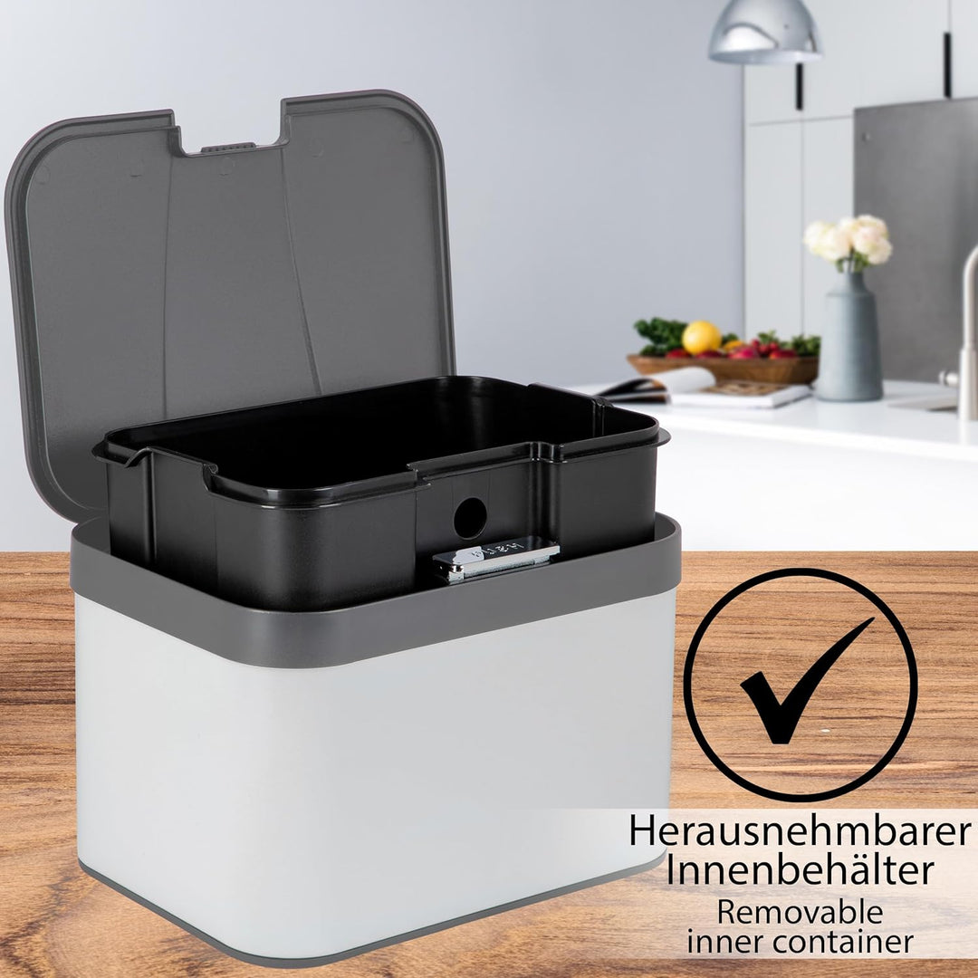 ONVAYA® Biomülleimer für die Küche | Komposteimer mit Deckel | Abfallbehälter aus Edelstahl für Biom