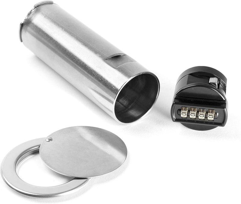 Kruse PZ Schlüsselsafe Code | Set Rohrtresor und Putzblende | Zahlenschloss | hochwertiger Edelstahl