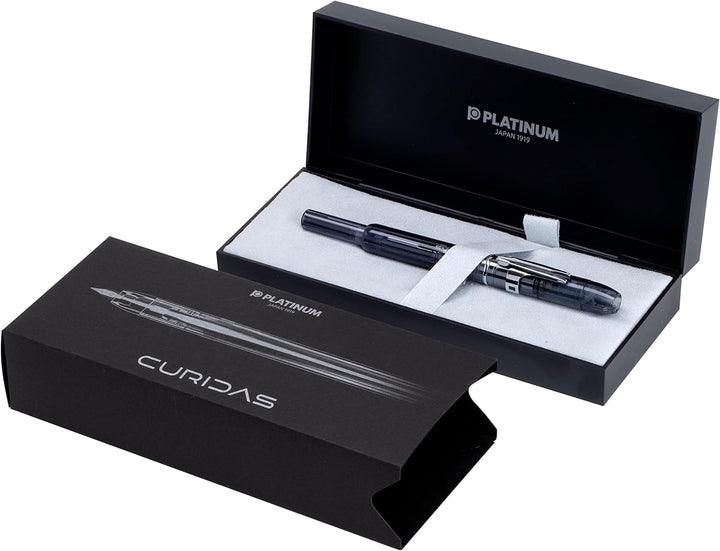 PLATINUM Curidas PKN7000-50EF Füllfederhalter/EF Extra Fine/Einziehbar/Blau/Handgefertigt/mit Gesche