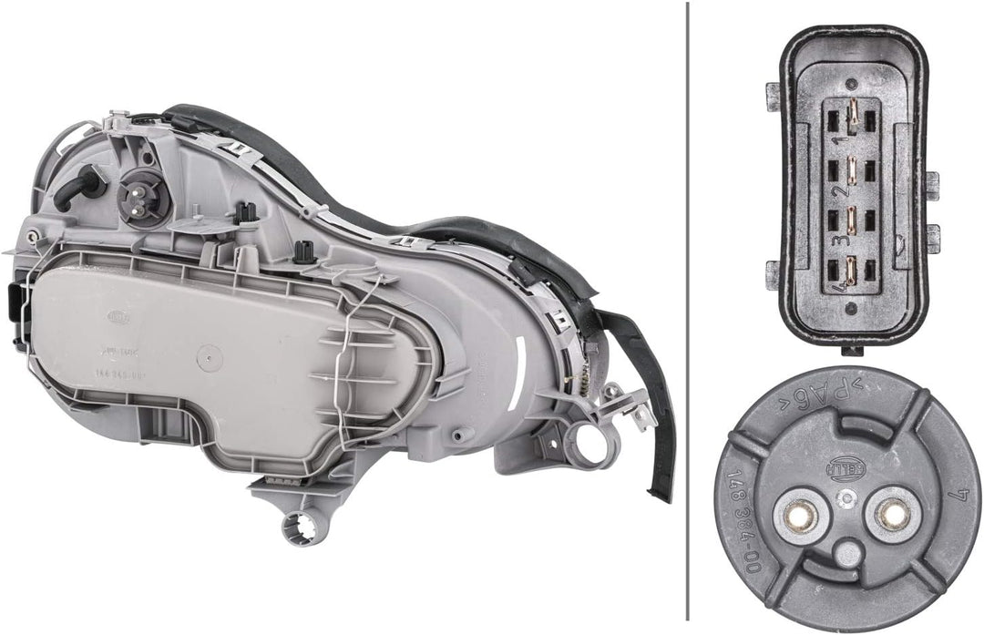 HELLA 1D9 007 095-091 Halogen Scheinwerfer - für u.a. Mercedes-Benz E-Class (W210) - ECE/CCC - für R