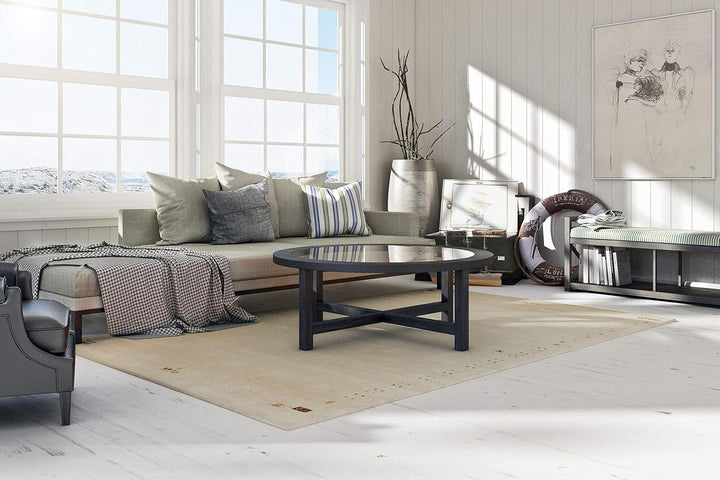 RugVista Gabbeh Loom Frame, Teppich, Gabbeh, 160 x 100 cm, Rechteckig, Niedriger Stapel, Wohnzimmer,