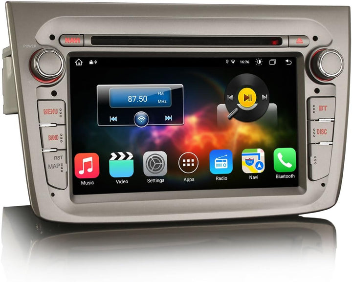 GONFEN 7-Zoll 8-Kern Android 12 Autoradio Navigation für Alfa Romeo Mito 2008-2019 Mit IPS Bildschir