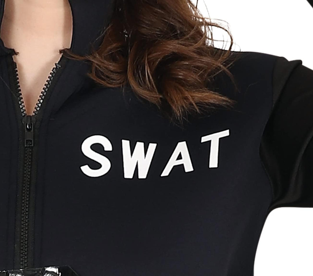 FIESTAS GUIRCA SWAT Kostüm Mädchen – Blaue Polizei Uniform und Polizeimütze für Mädchen 14-16 Jahre,