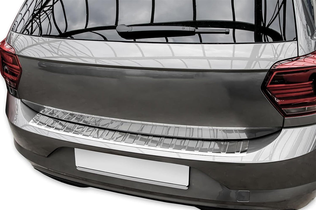 Ladekantenschutz Edelstahl CHROM kompatibel für VW POLO VI | Typ AW | BJ ab BJ 2018 | premium Qualit