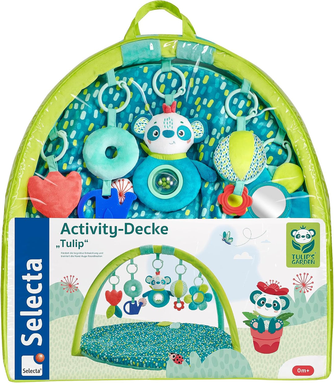 Selecta 61078 Tulips Garden, Activity Decke Tulip, 83 cm Spielebogen