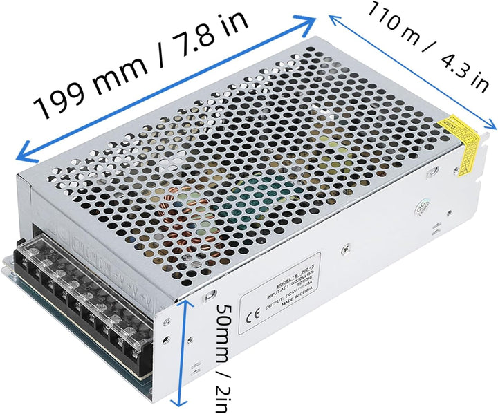 Schaltnetzteil LED Netzteil DC 5V für Sicherheitsüberwachung (S-200-5 (5V / 40A / 200W) AC110 / 220V