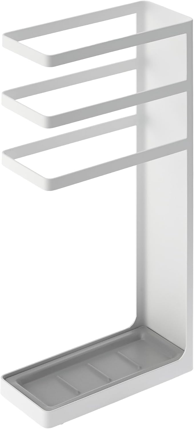 Yamazaki Layer Schirmständer, Stahl, Weiss, One Size Weiss, Weiss