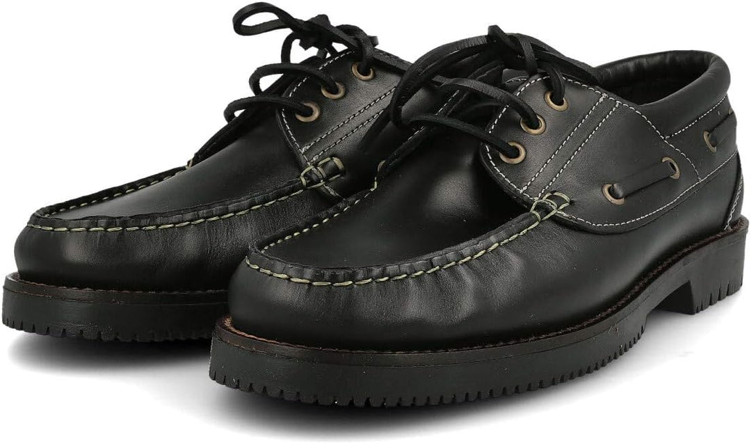 PAYMA - Herren Damen Kinder Bootsschuhe Segelschuhe Mokassins aus Seahorse Geölt Leder 3 Eye Classic