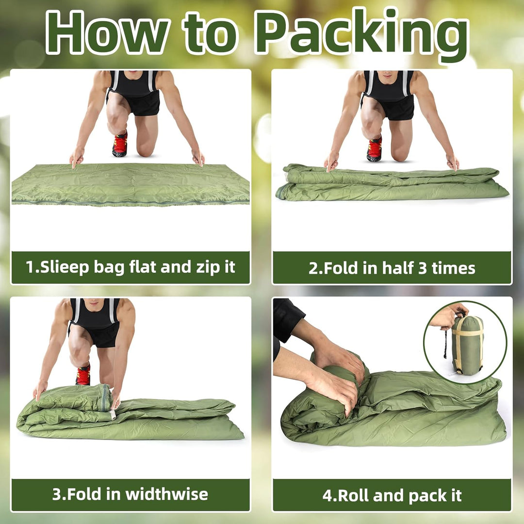 Ultraleichter Sommerschlafsack, Schlafsack Sommer 680g 190 x 75 cm, Schlafsack Ultraleicht Kleines P