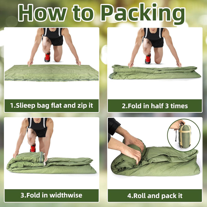 Ultraleichter Sommerschlafsack, Schlafsack Sommer 680g 190 x 75 cm, Schlafsack Ultraleicht Kleines P