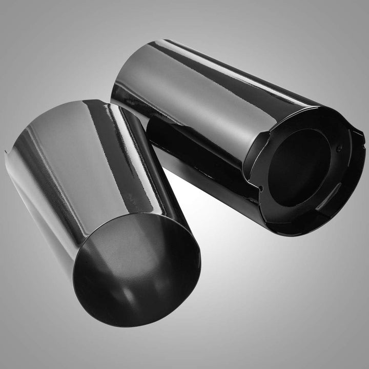 KATUR Motorrad Schwarz Gabelstiefel Protector Staubschutz Motorrad Universal Metall Vordergabel Schm
