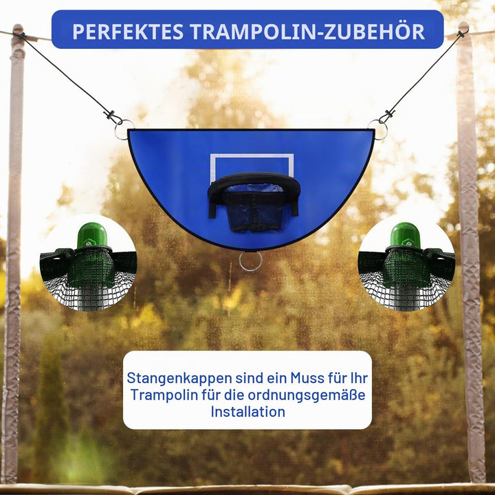 Trampolin Basketballkorb, Abreissrand zum Eintauchen TrampolinBasketballaufsatz mit Mini Basketbälle
