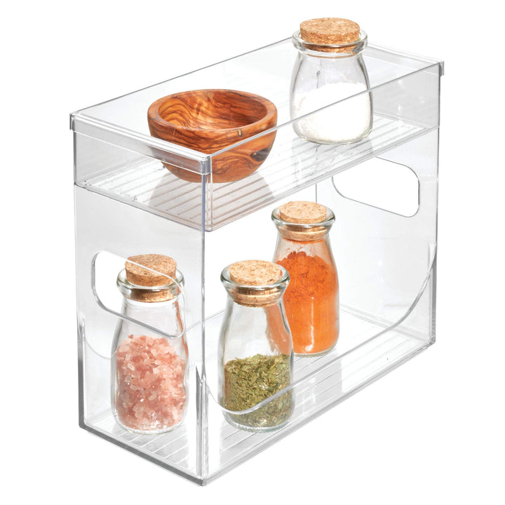 iDesign 68530EU Schrank-Boxen Gewürzregal, 25,75 cm x 11,75 cm x 21,75 cm, durchsichtig, 25,75 cm x