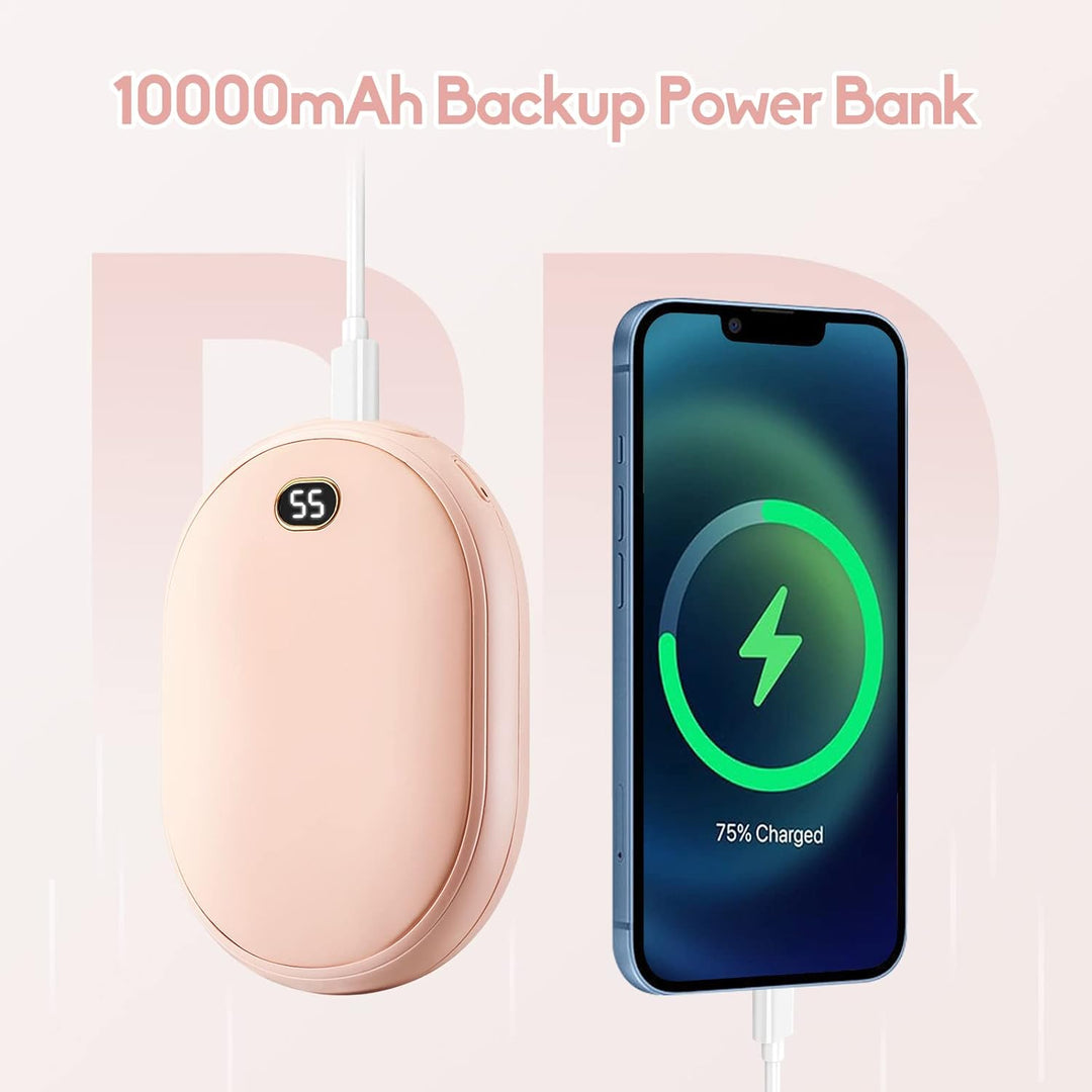 Wiederaufladbare Handwärmer, EOSVAP 5200mAh - 10000mAh Elektrische Tragbare Taschenwärmer Power Bank