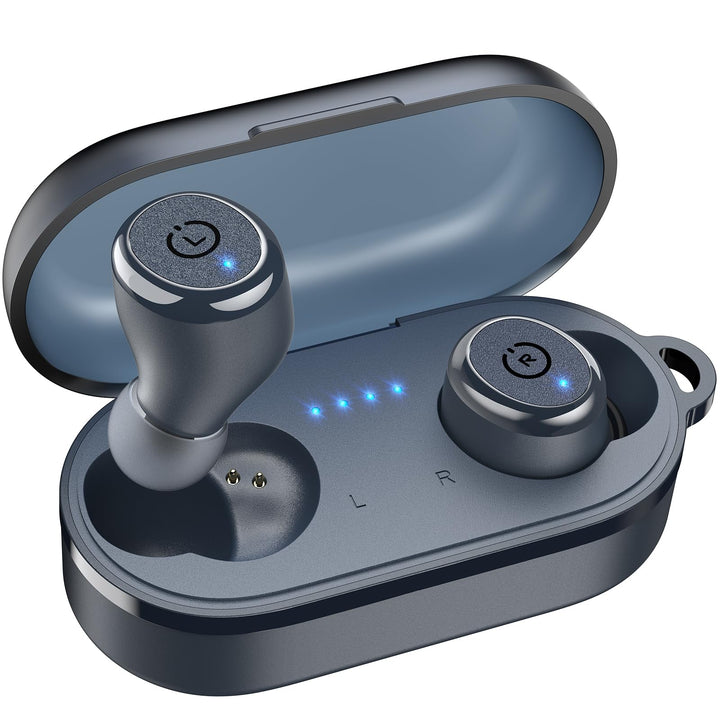 TOZO T10 Kopfhörer Kabellos Bluetooth In Ear mit Ladecase 55 Std. IPX8 | ENC für klare Anrufe und Kl