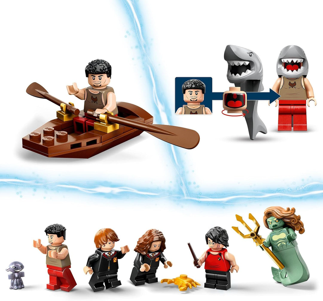 LEGO 76420 Harry Potter Trimagisches Turnier: Der Schwarze See, Feuerkelch Spielzeug für Kinder, Jun