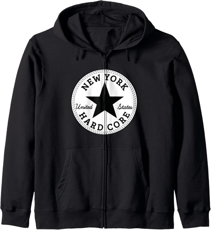 New York HARDCORE NYHC USA Straight Edge x vegane Streetwear Kapuzenjacke