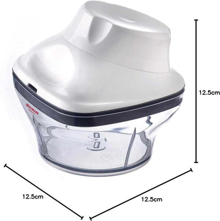 Westmark Zwiebel-/Kräuterschneider/Dressingquirl, mit Messer- und Quirleinsatz, Füllvolumen: 250ml,