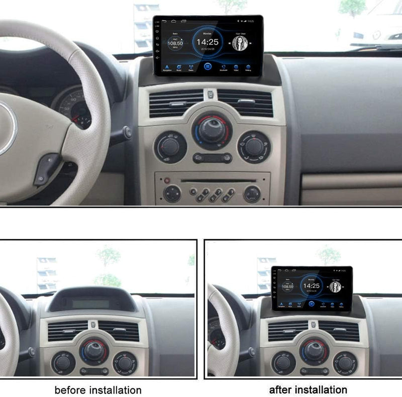 EZoneTronics Android 10.1 für Renault Megane 2 2004-2008 Autoradio Stereo 9-Zoll-Headunit Touchscree